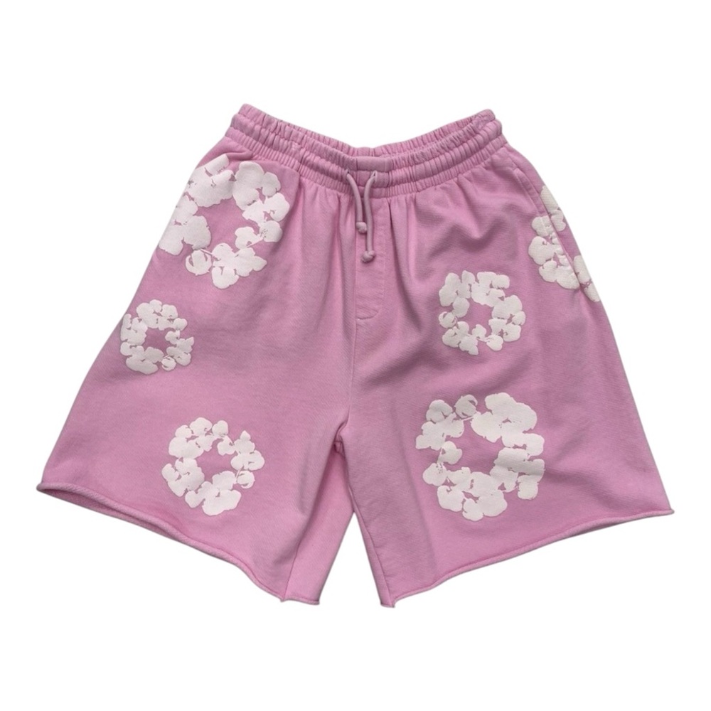 Denim Tears Cotton Wreath Shorts Pink Brand New